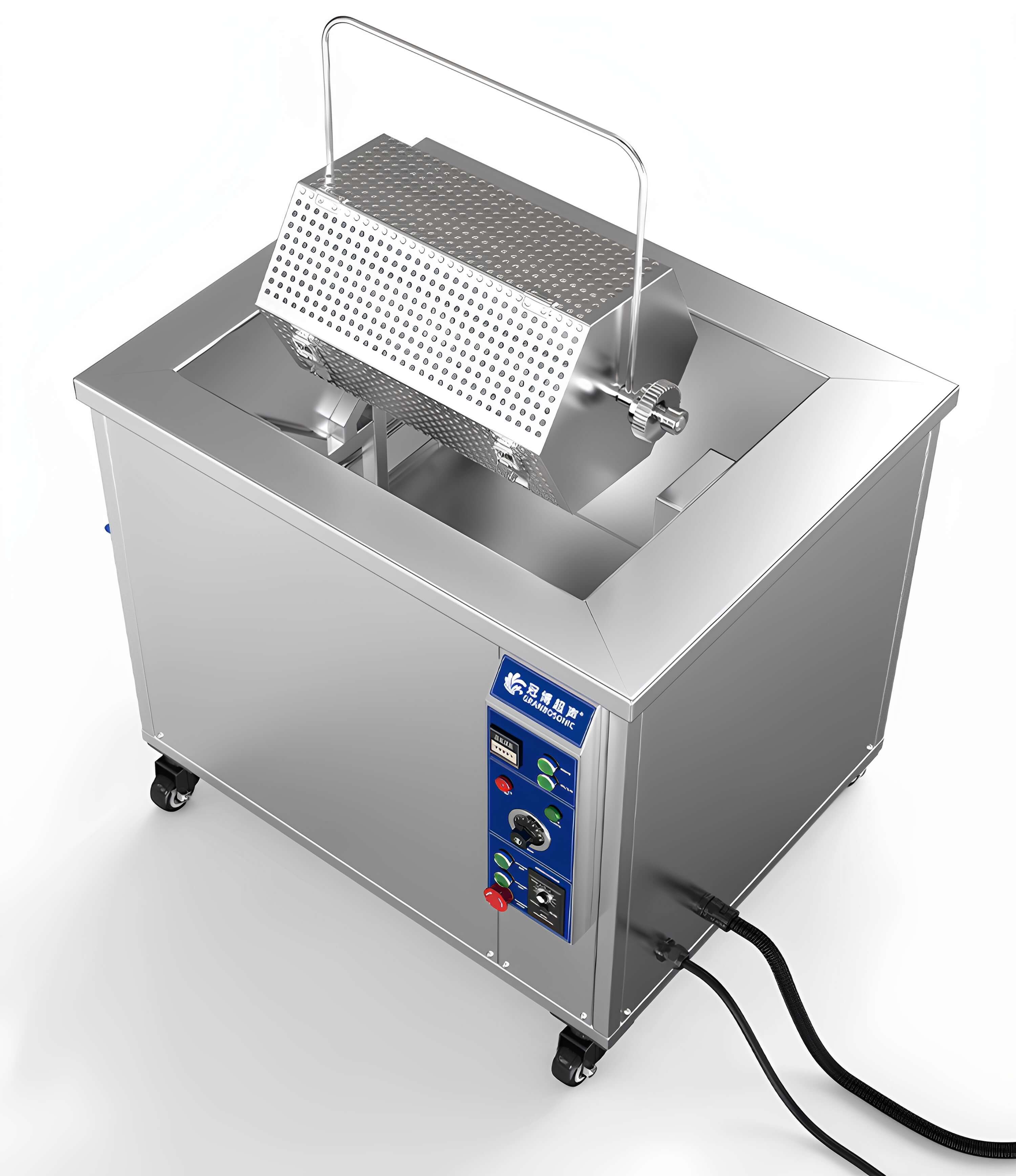 冠博仕GM108540T滾筒式超聲波清洗機(jī) | 540L/5400W | 工業(yè)除油除銹五金小工件螺絲螺母清洗機(jī)